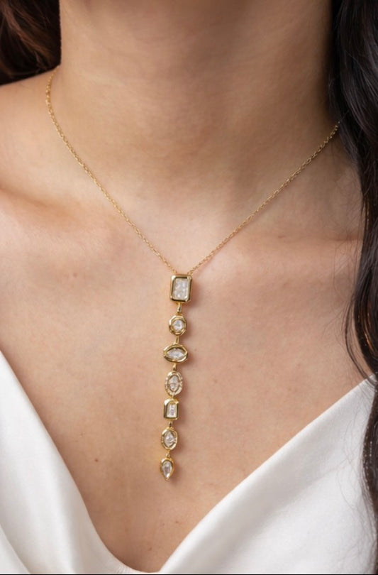 Hanging Studded Necklace